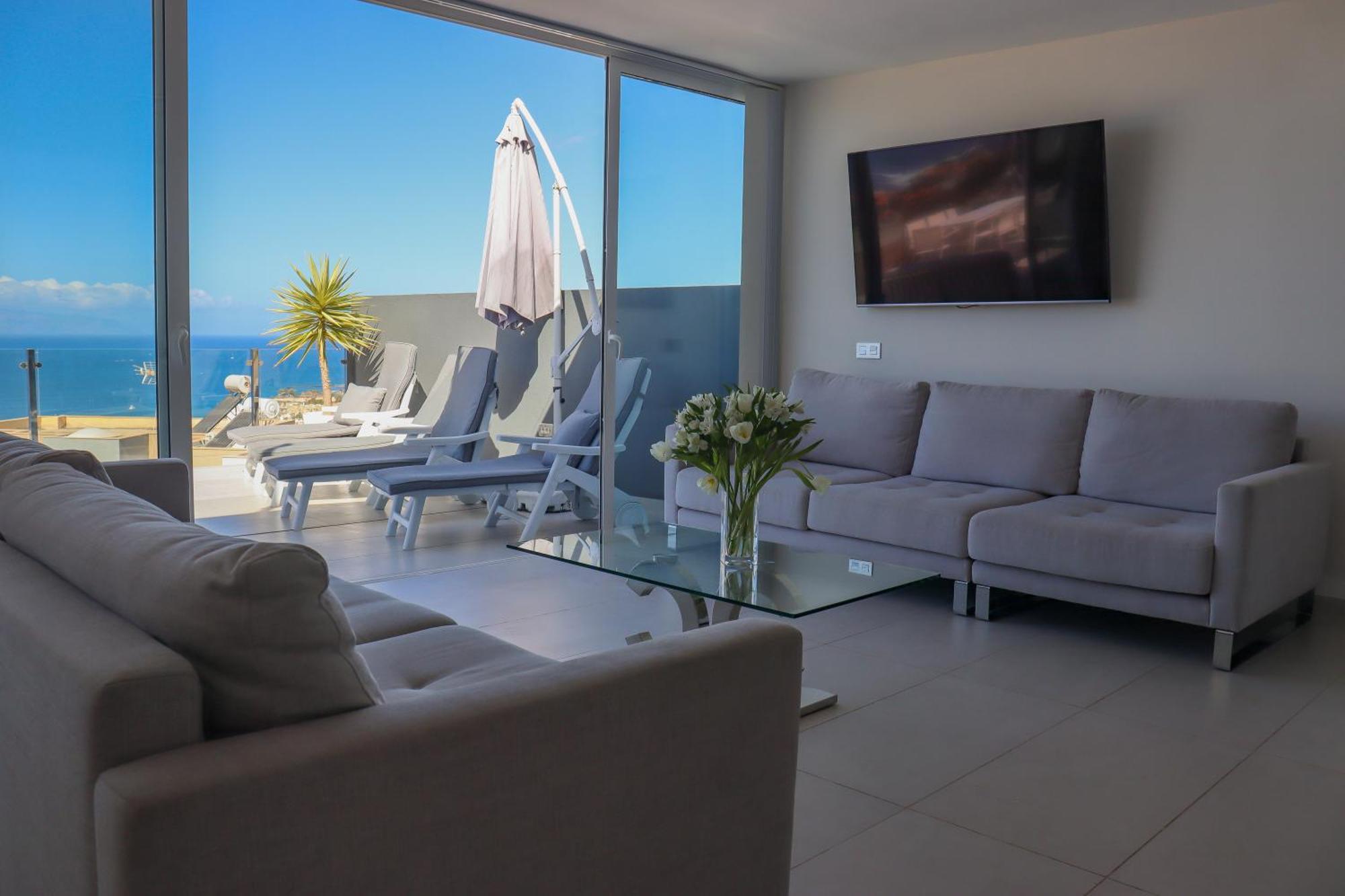 Azure Sky Villa - Panoramic Ocean View, Luxury, San Eugenio Costa Adeje  Zewnętrze zdjęcie