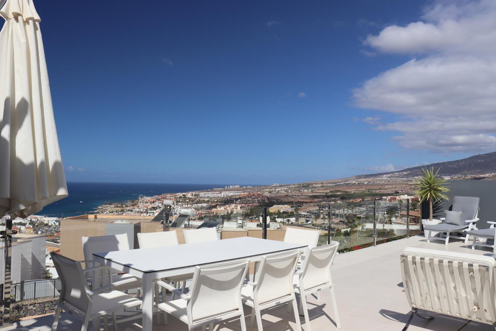 Azure Sky Villa - Panoramic Ocean View, Luxury, San Eugenio Costa Adeje  Zewnętrze zdjęcie